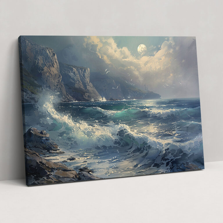 Realism Seascape Canvas Print - Realism, Realism, Canvas Wall Art, Wall Decoration