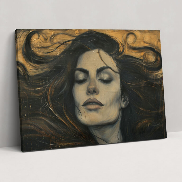 Realism Woman Portrait Wall Decoration - Realism, Canvas Wall Art, Home Decoration, Realism