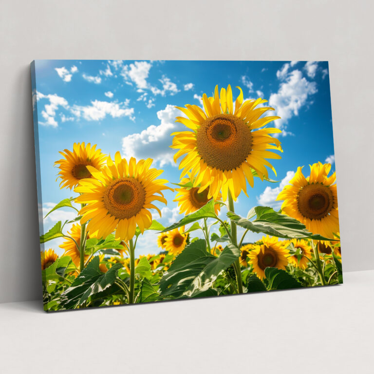 Realism Canvas Print - Sunflower Field - Realism, Home Decoration, Realism, Canvas Print