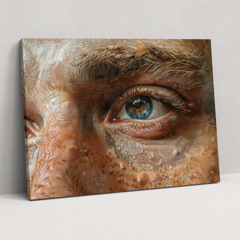 Realism Wall Art: Intricate Portrait - Realism, Canvas, Canvas Wall Art, Wall Decoration