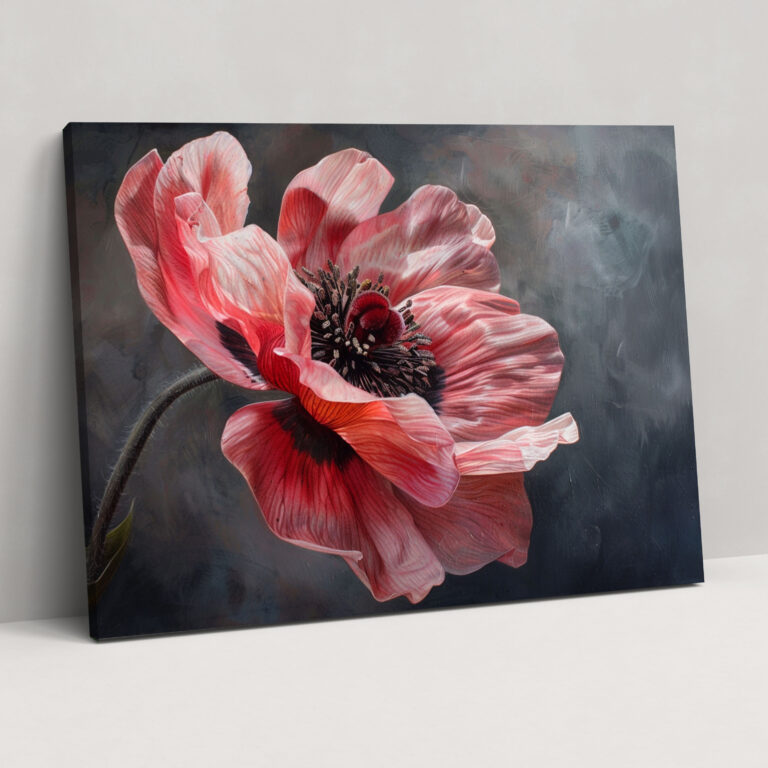 Realism Flower Portrait Canvas Print - Realism, Canvas, Canvas Print, Wall Decoration