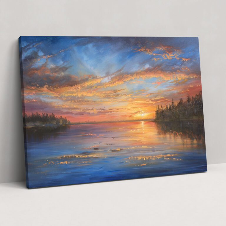 Realism Sunset Canvas Print - Realism, Canvas Print, Canvas, Wall Decoration