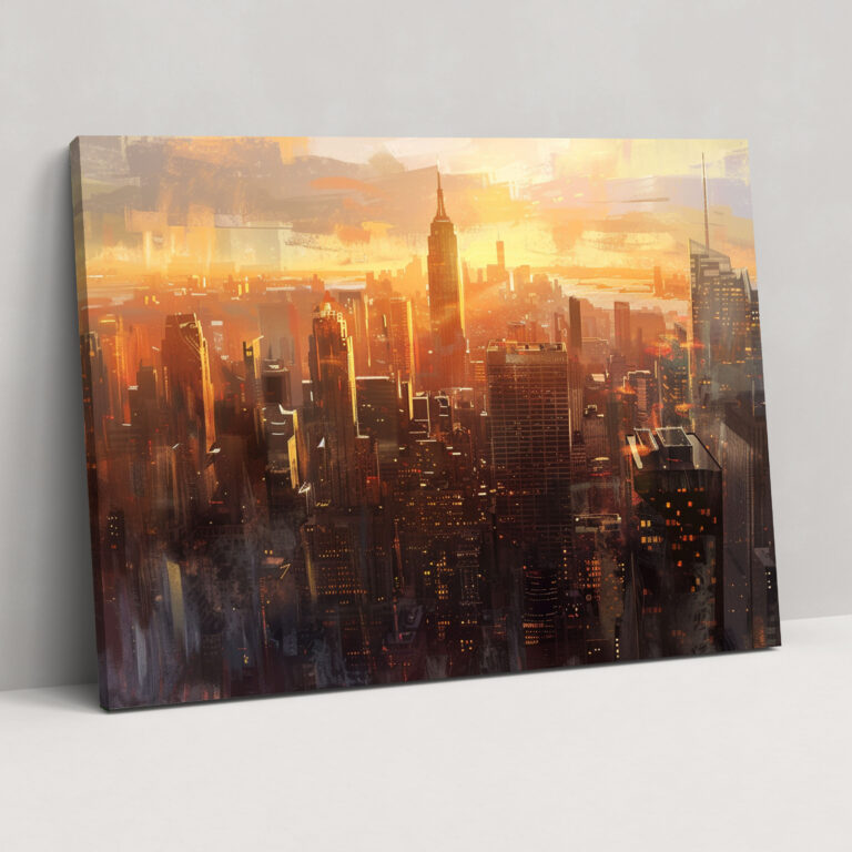Realism Cityscape Canvas Print - Realism, Canvas Print, Wall Decoration, Canvas Wall Art