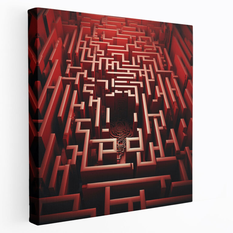Rejection Wall Art - Rejection, Wall Decoration, Maze, Modern Graphic Design