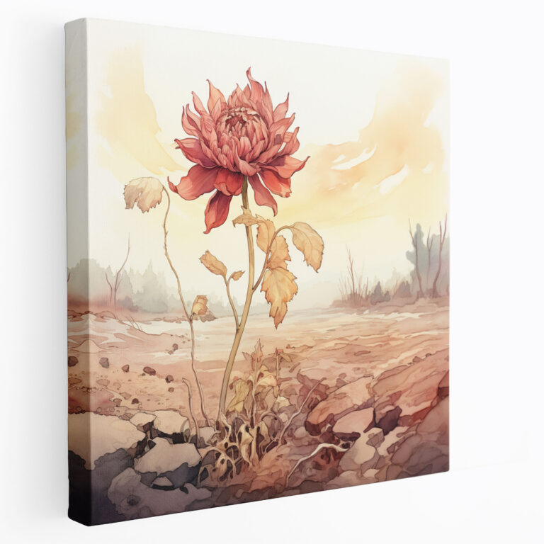 Wilting Rejection Canvas Print - Rejection, Home Decoration, Floral, Wall Decoration