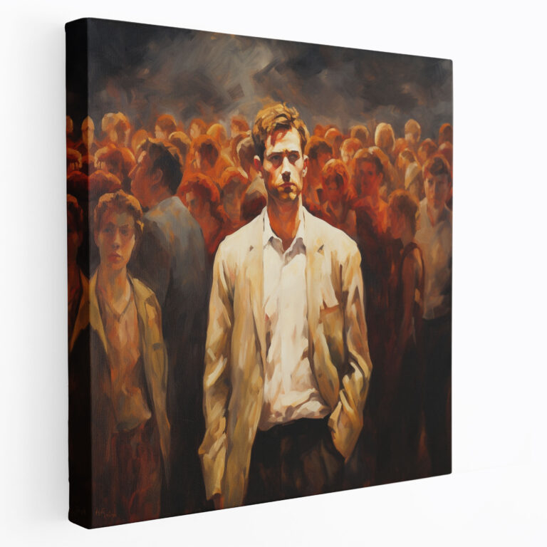 Rejection Impressionist Canvas Print - Rejection, Impressionist Painting, Wall Art, Person