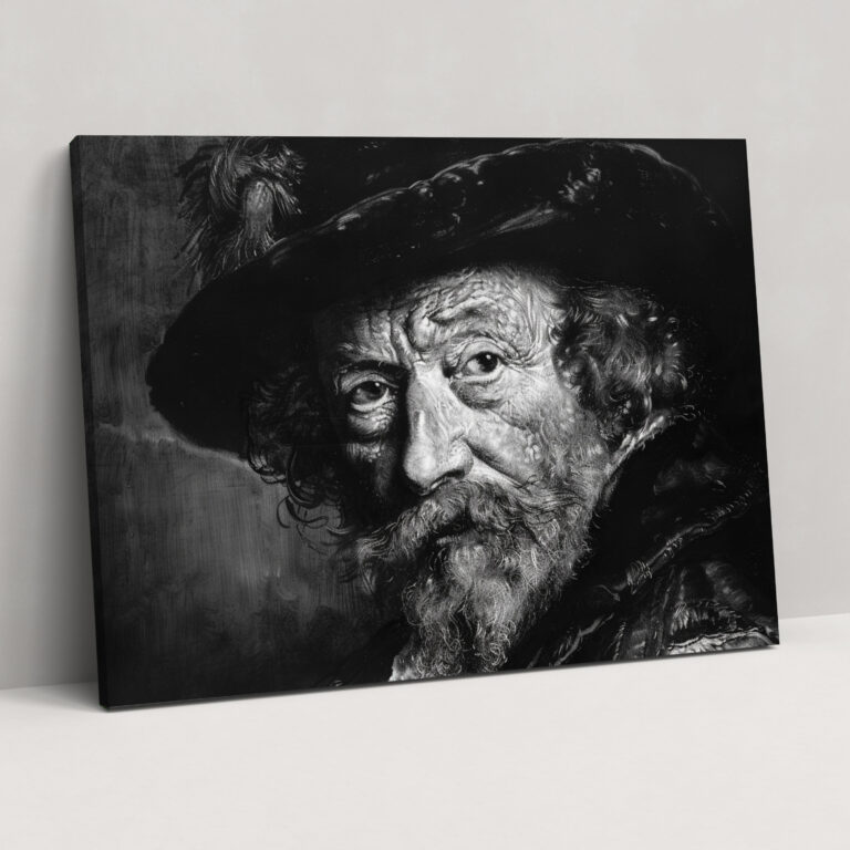 Rembrandt Etching Effect Wall Decoration - Rembrandt, Home Decoration, Canvas Print, Wall Decoration