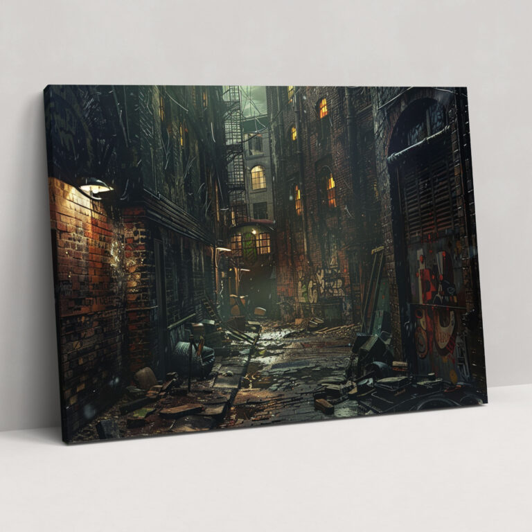 Rembrandt Urban Scene Canvas Print - Rembrandt, Canvas, Home Decoration, Canvas Wall Art