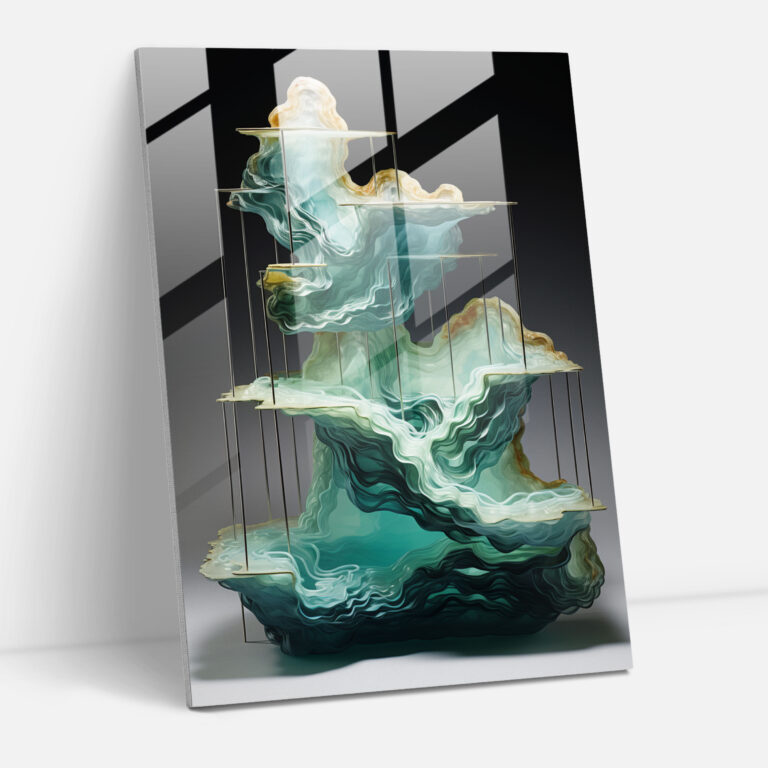 Glass Art Installation - Contemporary Three-Dimensional Glass Print - Realistic Glass Sculpture, Contemporary, Home Decoration, Modern Art