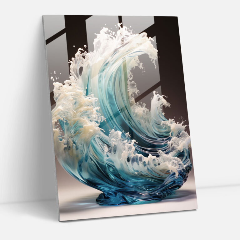 Tranquil Glass Sculpture - Realistic Glass Sculpture, Wall Decoration, Glass Wall Art, Strength