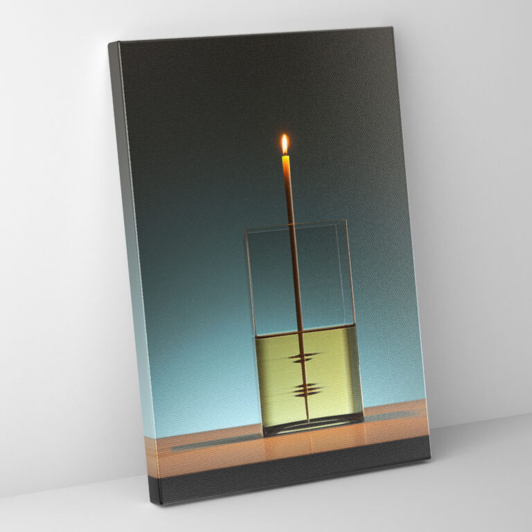 Realistic Glass Sculpture Wall Decoration - Realistic Glass Sculpture, Minimalistic Sculpture, Wall Decoration, Serene Atmosphere