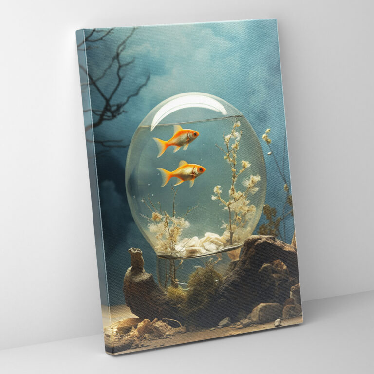 Realistic Glass Sculpture Canvas Print - Realistic Glass Sculpture, Home Decoration, Canvas Print, Wall Decoration
