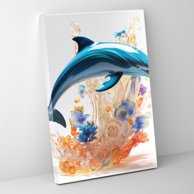 Realistic Glass Sculpture Canvas Print - Realistic Glass Sculpture, Realistic Glass Sculpture, Wall Art, Home Decoration