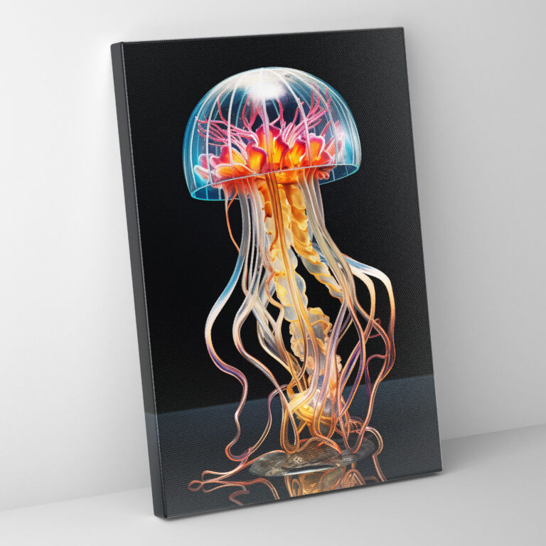 Realistic Glass Sculpture Wall Decoration - Realistic Glass Sculpture, Tranquility, Mesmerizing, Canvas Wall Art