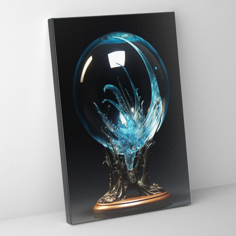 Realistic Glass Sculpture Wall Art - Realistic Glass Sculpture, Canvas Print, Canvas Wall Art, Wall Decoration