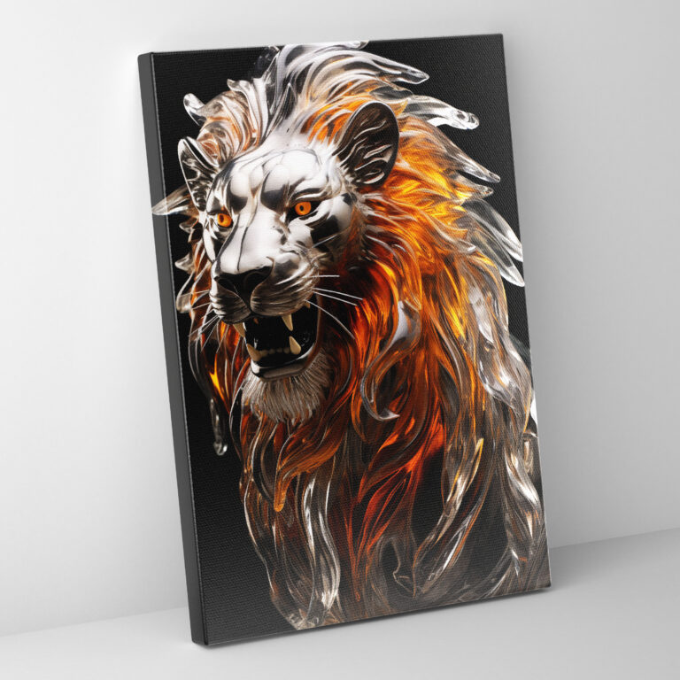 Realistic Glass Sculpture Wall Decoration - Realistic Glass Sculpture, Wall Art, Canvas Print, Canvas Wall Art