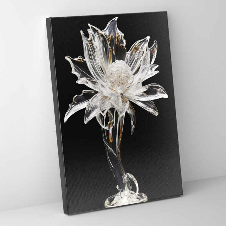 Realistic Glass Sculpture Canvas Print - Realistic Glass Sculpture, Realistic Glass Sculpture, Canvas, Home Decoration