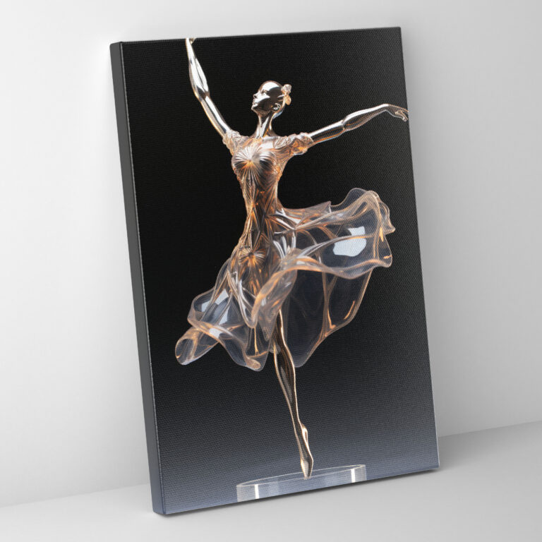 Realistic Glass Sculpture Canvas Print Art - Realistic Glass Sculpture, Wall Art, Canvas Print, Beauty