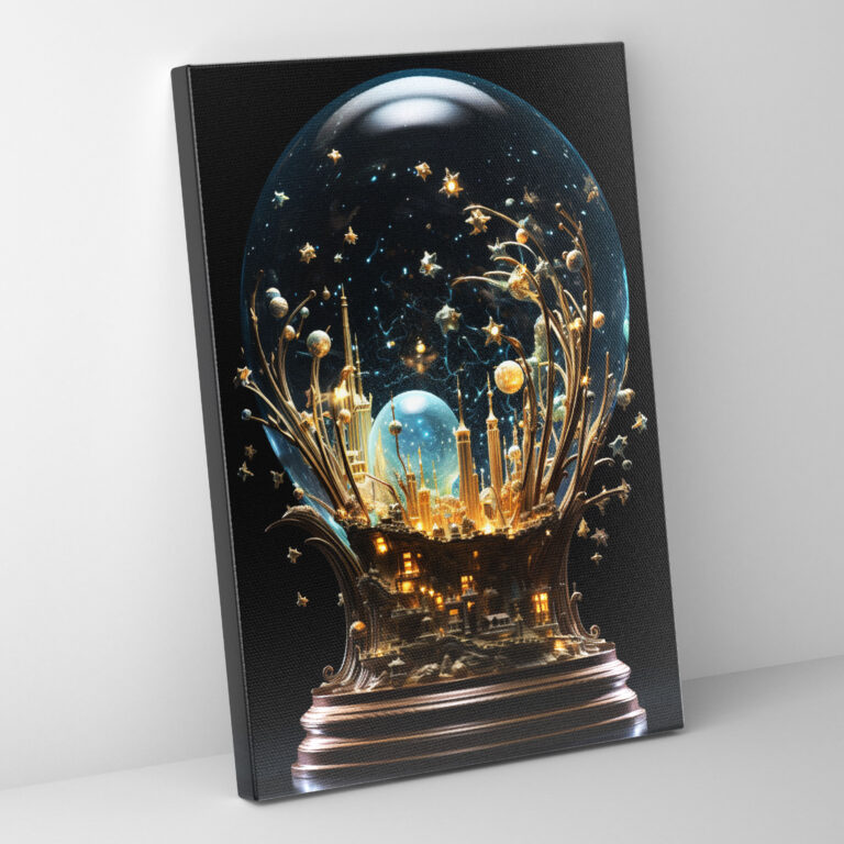 Realistic Glass Sculpture Canvas Print - Realistic Glass Sculpture, Canvas Wall Art, Wall Art, Intricate