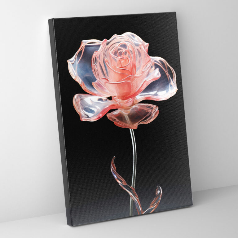 Realistic Glass Sculpture Wall Art - Realistic Glass Sculpture, Canvas Print, Wall Decoration, Canvas