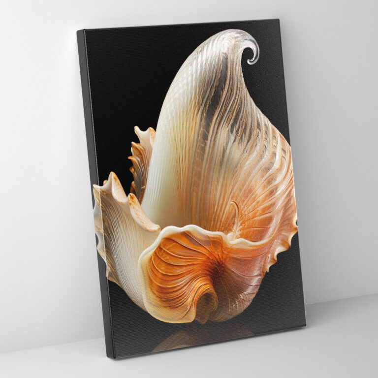 Realistic Glass Sculpture Canvas Wall Art - Realistic Glass Sculpture, Patterns, Realistic Glass Sculpture, Ocean