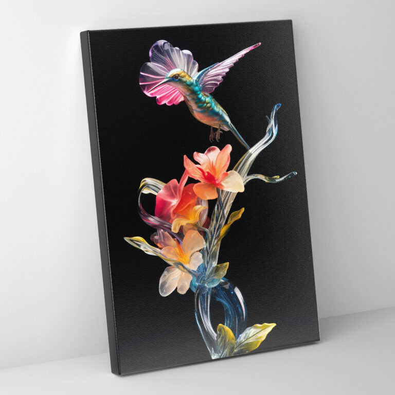 Realistic Glass Sculpture Wall Decoration - Realistic Glass Sculpture, Home Decoration, Delicate, Hummingbird