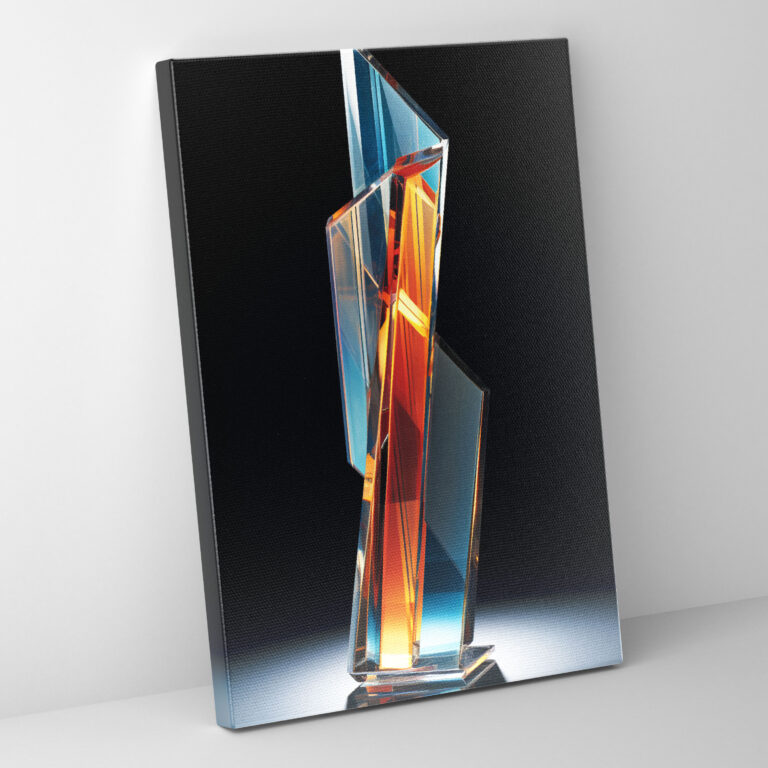 Realistic Glass Sculpture Wall Art - Realistic Glass Sculpture, Canvas Wall Art, Wall Art, Play Of Light