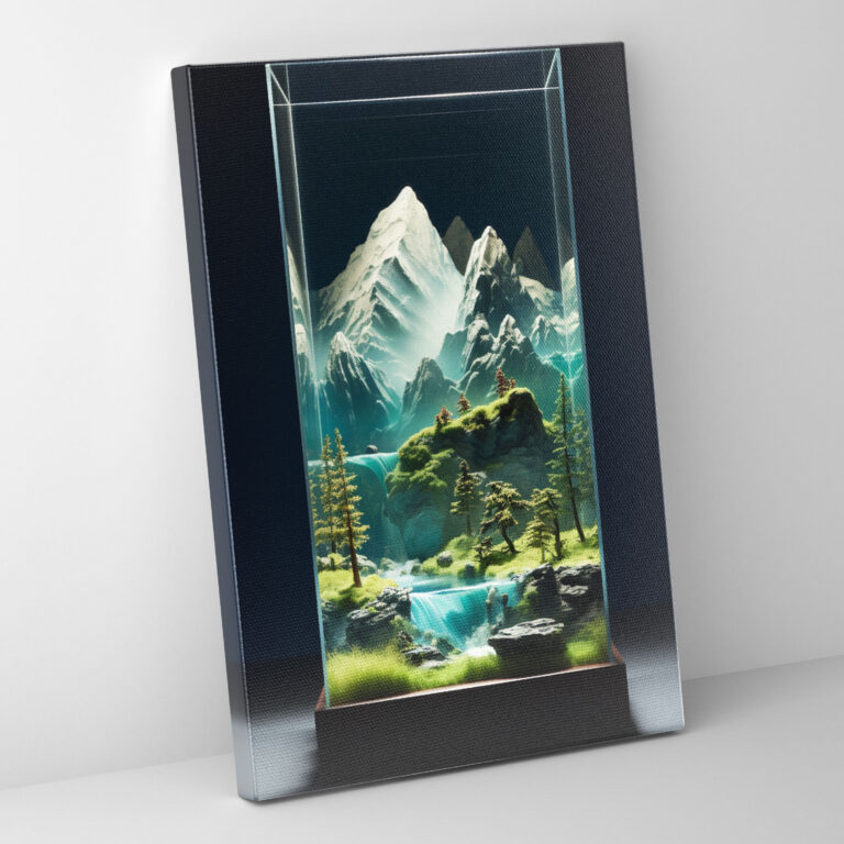 Realistic Glass Sculpture Canvas Print - Realistic Glass Sculpture, Realistic Glass Sculpture, Wall Art, Canvas