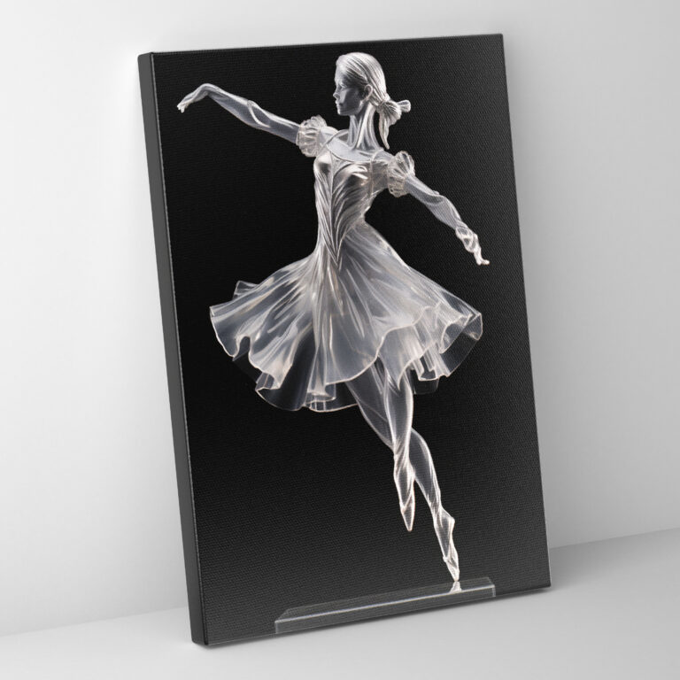 Realistic Glass Sculpture Wall Decoration - Realistic Glass Sculpture, Canvas Wall Art, Canvas, Canvas Print