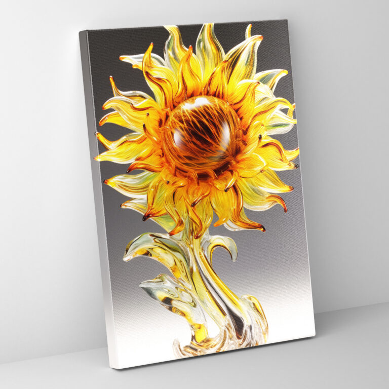 Realistic Glass Sculpture Canvas Print - Realistic Glass Sculpture, Home Decoration, Canvas Print, Canvas