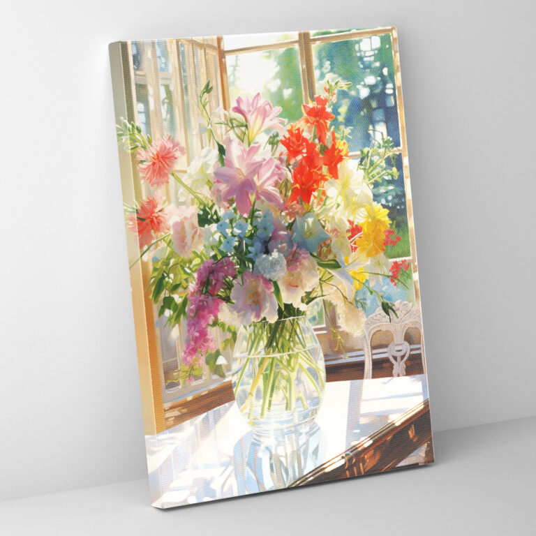 Realistic Glass Sculpture Canvas Print - Realistic Glass Sculpture, Beauty, Wall Decoration, Canvas Wall Art