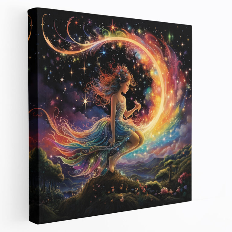 Rainbow Canvas Print - Fairy Wall Art - Rainbow, Wall Decoration, Fairy, Wall Art