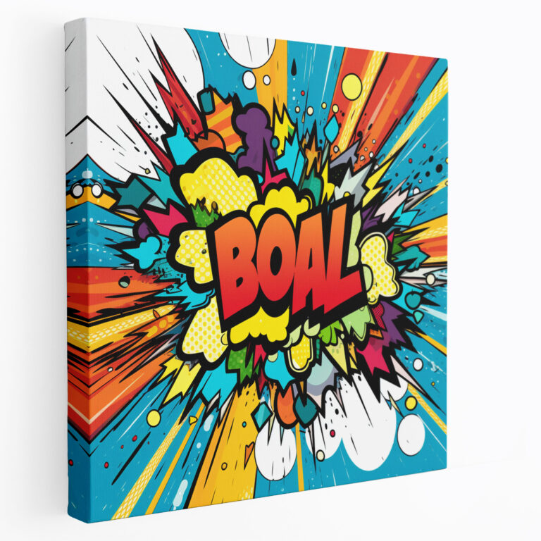 Pop Art Rainbow Canvas Print - Rainbow, Contemporary Art, Canvas, Vibrant