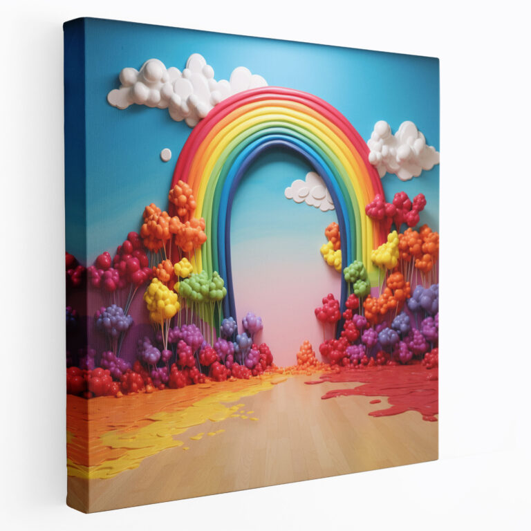 Rainbow Wall Art - Rainbow, Wall Art, Colorful, Canvas