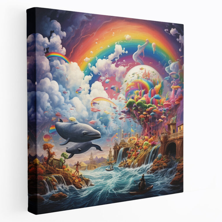 Breathtaking Rainbow Canvas Print - Rainbow, Canvas, Breathtaking, Stunning