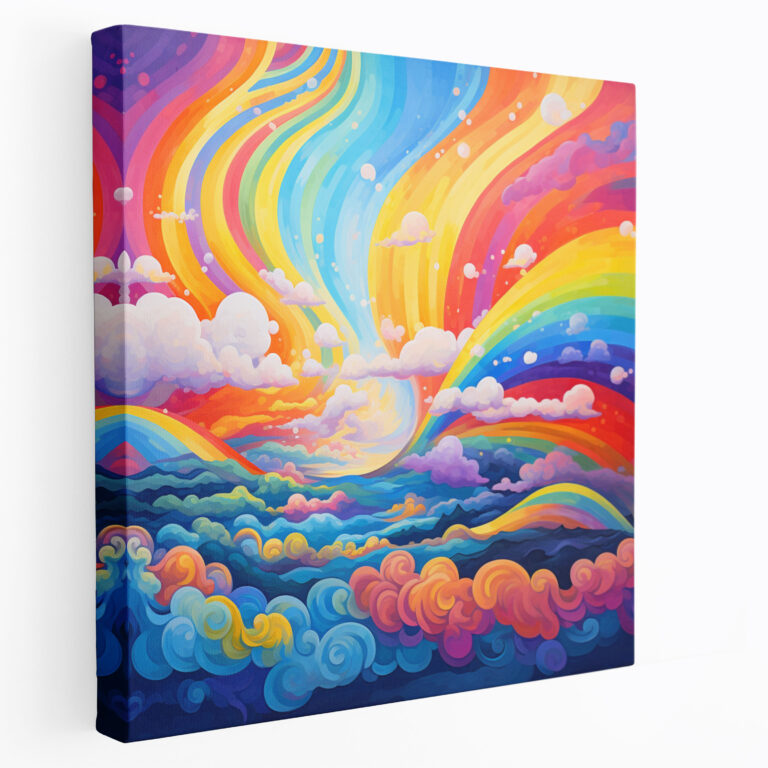 Rainbow Canvas Print - Rainbow, Positive, Canvas, Canvas Wall Art