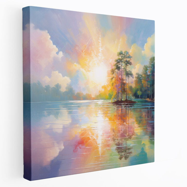Rainbow Canvas Print - Rainbow, Wall Art, Ethereal Colors, Wall Decoration