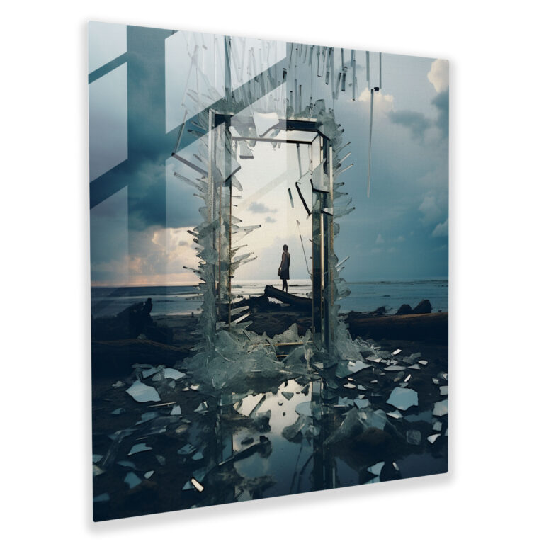 Rejection Surreal Glass Print - Rejection, Home Decoration, Glass Art, Glass Wall Art