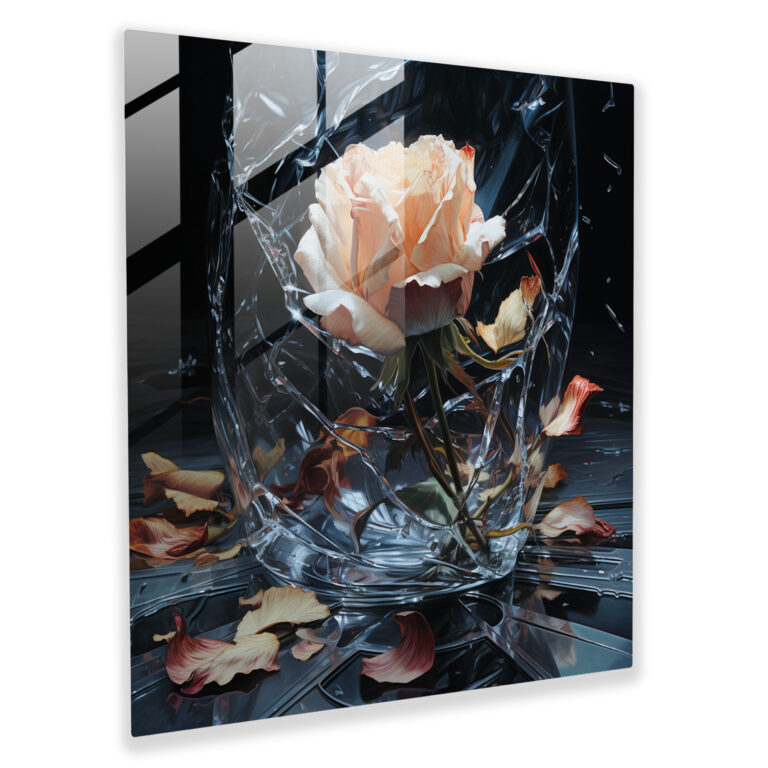 Rejection Realistic Glass Print - Rejection, Glass Art, Wall Decoration, Rejection