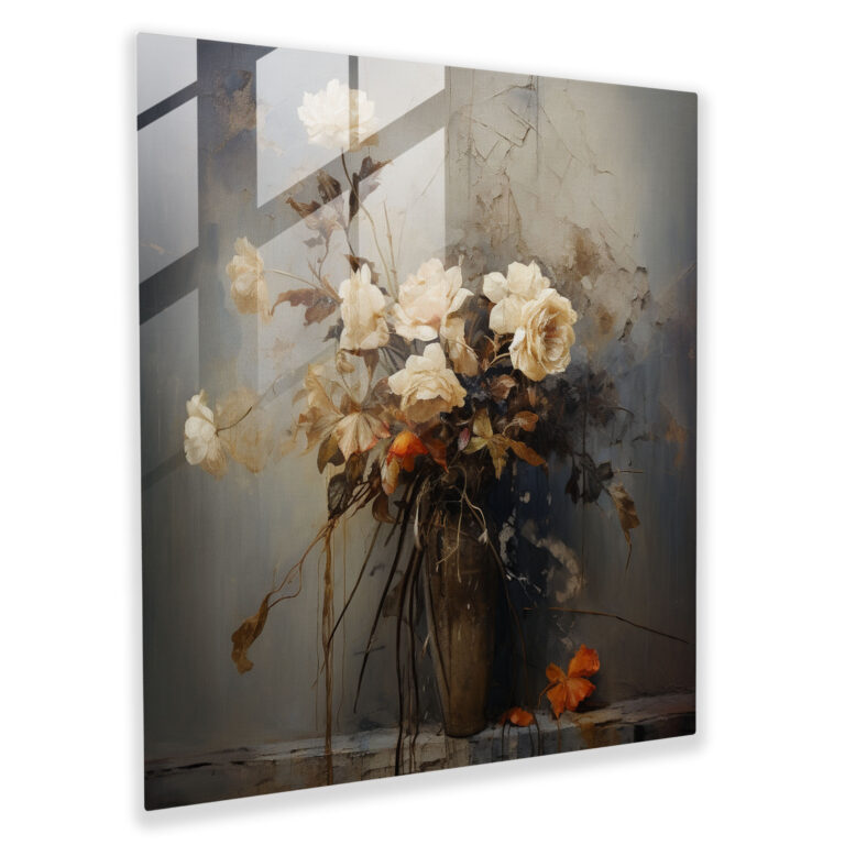 Withered Petals - Glass Print - Rejection, Glass Art, Glass Wall Art, Glass Print