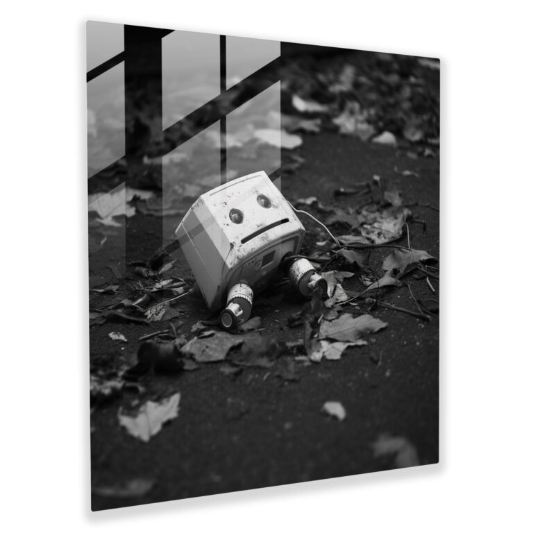 Forgotten Playtime - Glass Print - Rejection, Glass Print, Wall Decoration, Modern Art