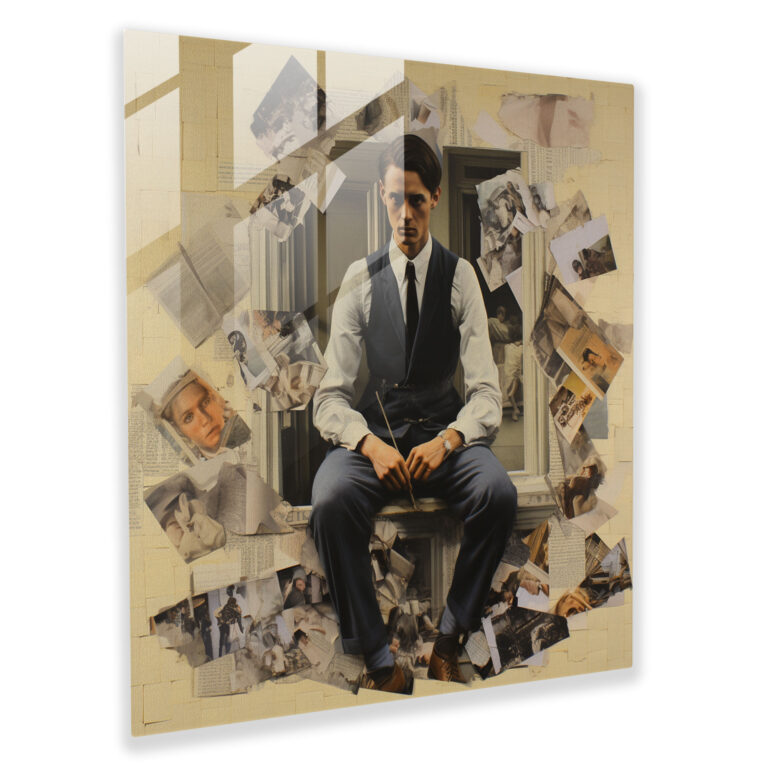 Fragmented Identity - Glass Print - Rejection, Home Decoration, Wall Decoration, Rejection