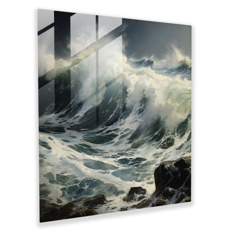 Stormy Tides - Glass Print - Rejection, Glass Print, Wall Decoration, Home Decoration