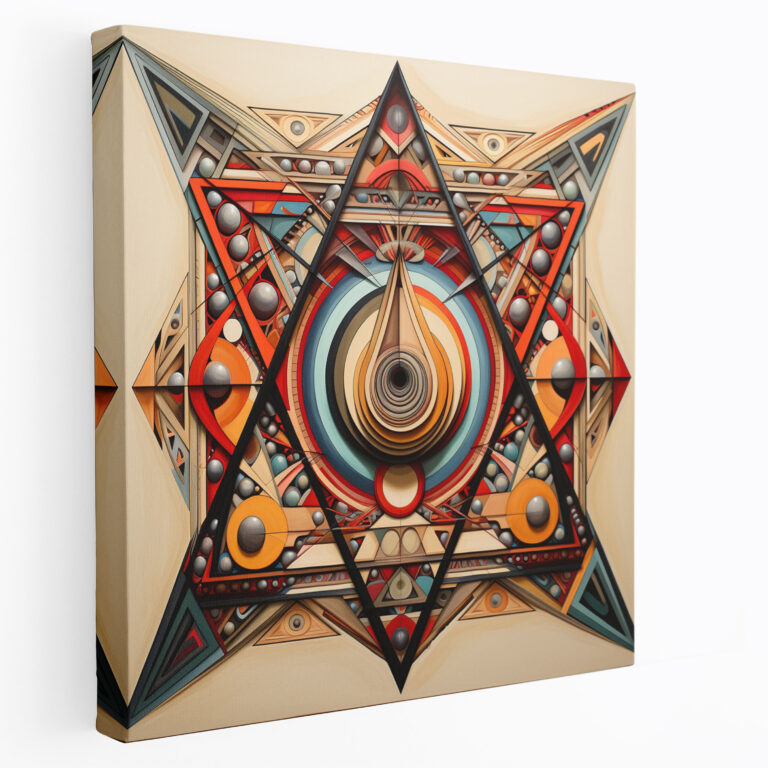 Rolling Stones Canvas Print - Geometric Abstract Wall Art - Rolling Stones, Intricate Patterns, Geometric Abstract, Home Decoration