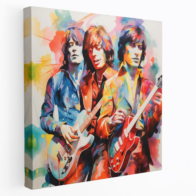 Abstract Rolling Stones Canvas Print - Rolling Stones, Wall Art, Dynamic Shapes, Wall Decoration