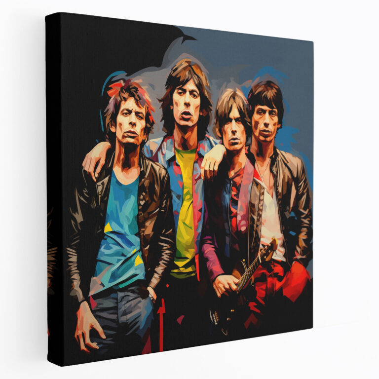 Pop Art Rolling Stones Canvas Print - Rolling Stones, Canvas Wall Art, Rolling Stones, Wall Art