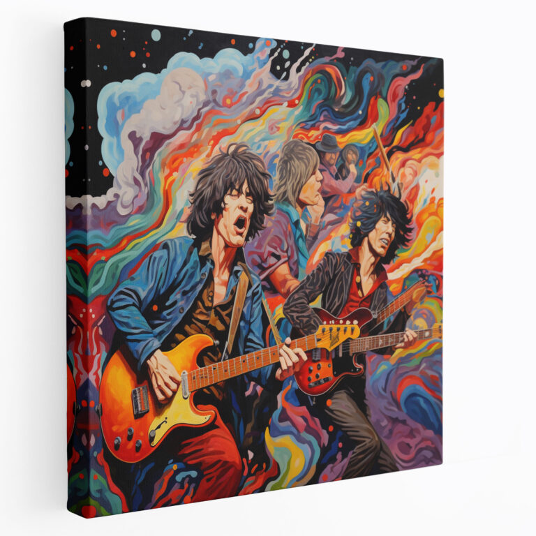 Rolling Stones Abstract Canvas Print - Rolling Stones, Wall Decoration, Abstract, Canvas Print