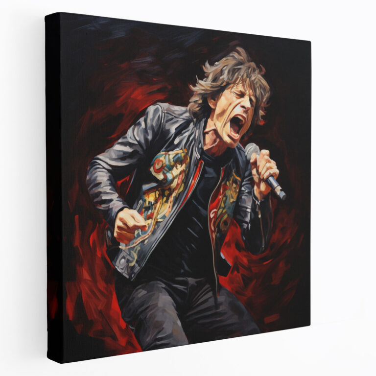 Rolling Stones Canvas Print - Realistic Oil Painting - Rolling Stones, Canvas, Canvas Wall Art, Oil Painting