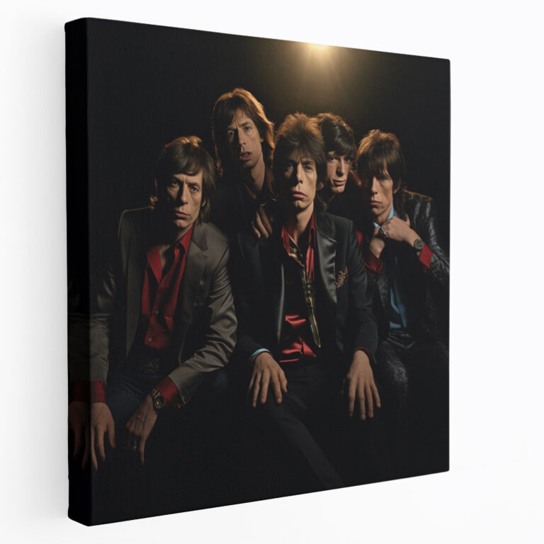 Rolling Stones Canvas Print - Dramatic Spotlight Photography - Rolling Stones, Intense, Canvas Print, Wall Decoration