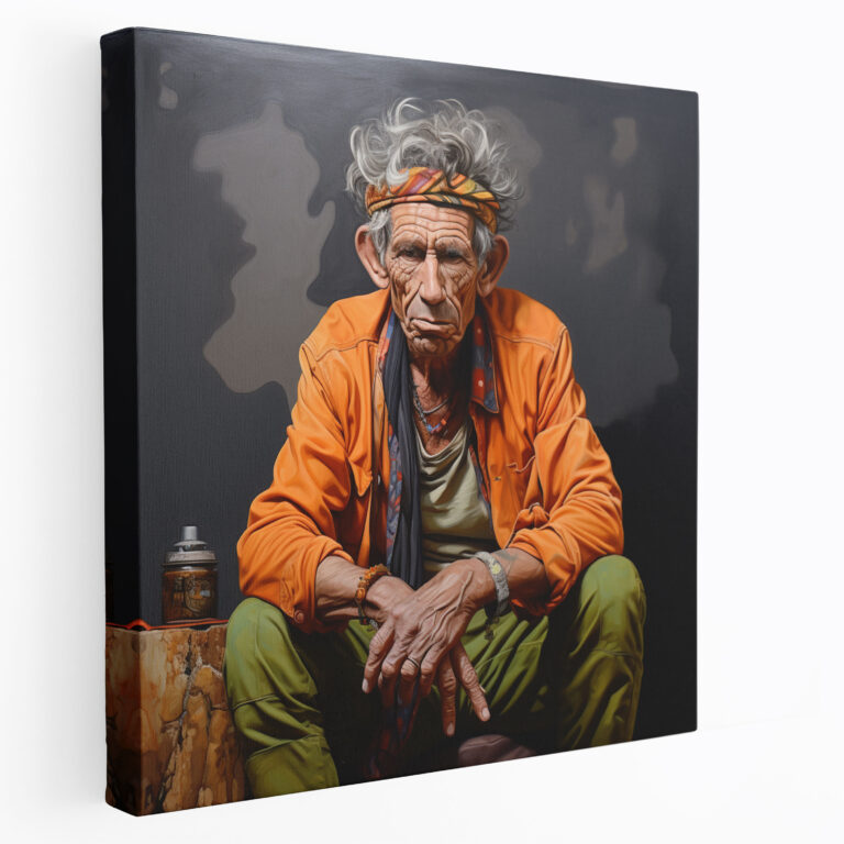 Rolling Stones Canvas Print - Realistic Oil Painting - Rolling Stones, Rolling Stones, Home Decoration, Canvas